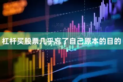 杠杆买股票几乎忘了自己原本的目的